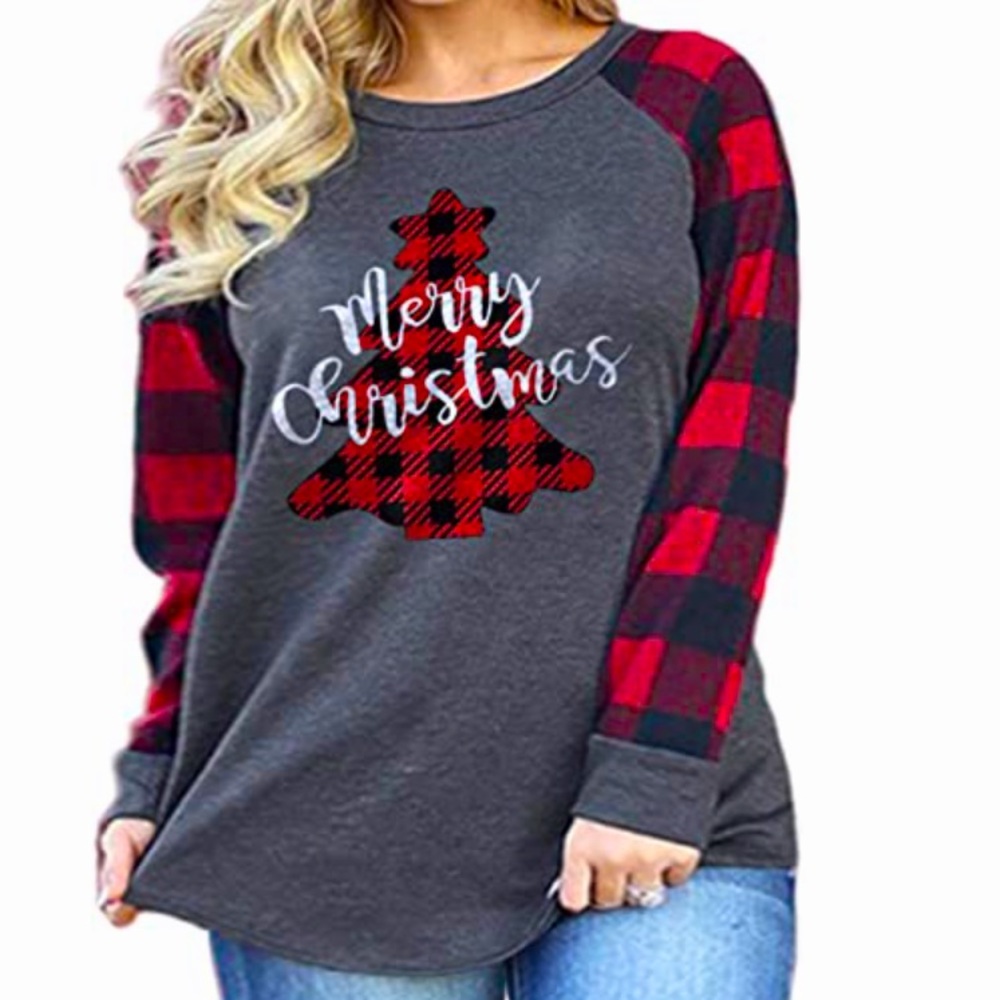 Merry Christmas Plus Size Top
